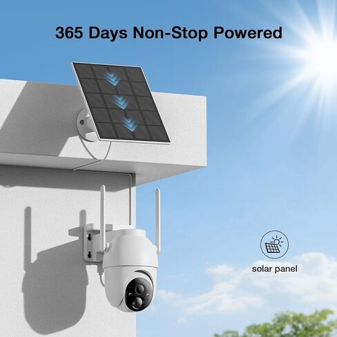 ELYSOO Solar Security Cameras Wireless Outdoor, 64GB Local Storage Included, 2K/4MP Home Security Camera System, 4-Cam Kit, 2.4G & 5GHz WiFi, PIR Motion Detection, 360° View in Saudi Arabia