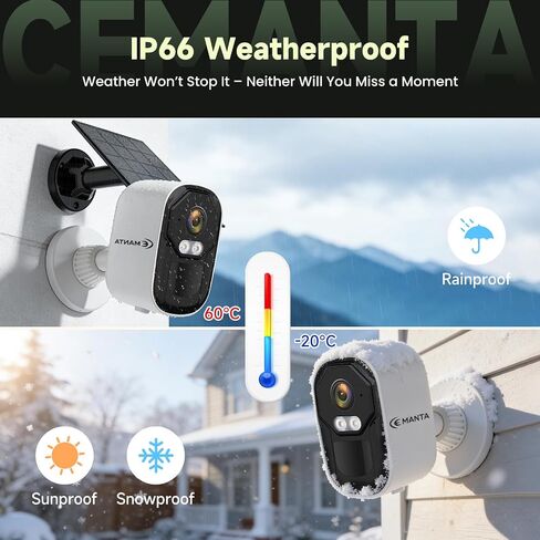 2.5K Security Camera Wireless Outdoor,Cameras for Home Security | Free Cloud Storage,2.4G/5Ghz WiFi, AI Motion Detection with Spotlight & Siren Alarm, Color Night Vision, Weatherproof in Saudi Arabia