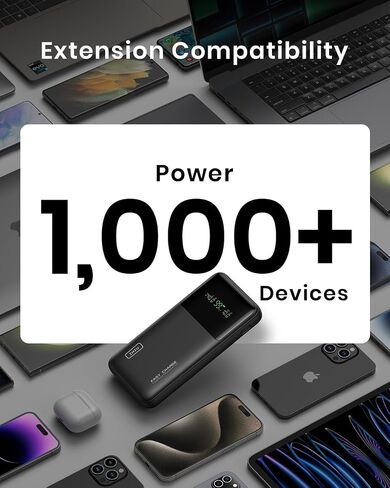 INIU Laptop Power Bank, Compact 27000mAh 140W Fast Charging Battery Pack | Smart LED Display, 3-Output Fast Charging, Flight-Safe, Portable Charger for MacBook Pro, Dell, Steam Deck, iPhone, iPad etc in Saudi Arabia