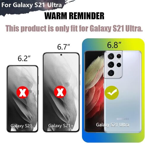 Battery Case for Samsung Galaxy S21 Ultra 5G, 5000mAh Rechargeable Extended Battery Charging Charger Case, Add 100% Extra Juice, Not for S21 or S21+ (6.8 inch) Black in Kuwait