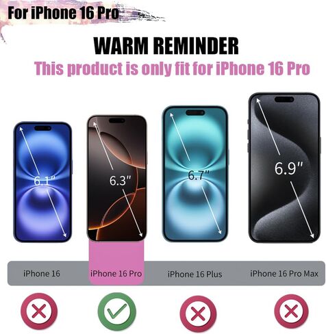 Battery Case for iPhone 16 Pro, 5000mAh Rechargeable Extended Battery Charging/Charger Case, Add 100% Extra Juice (6.3 inch) Black in Kuwait