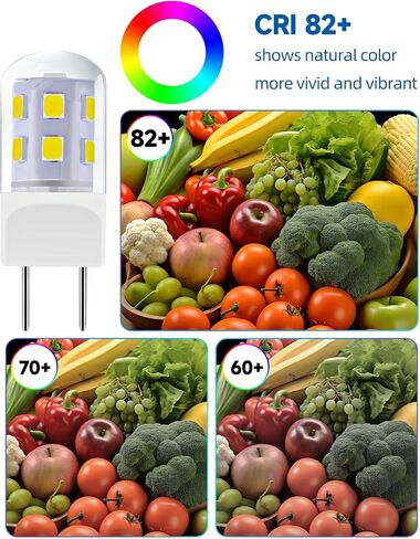G8 LED for GE Samsung LG Microwave Light Bulb 3W 120V 6000K 2Pack | Daylight White, Heat-Resistant Glass Cover, 250lm for GE Samsung LG Microwave Light Bulbs under Hood WB25X10019 WB08X10057 in Kuwait