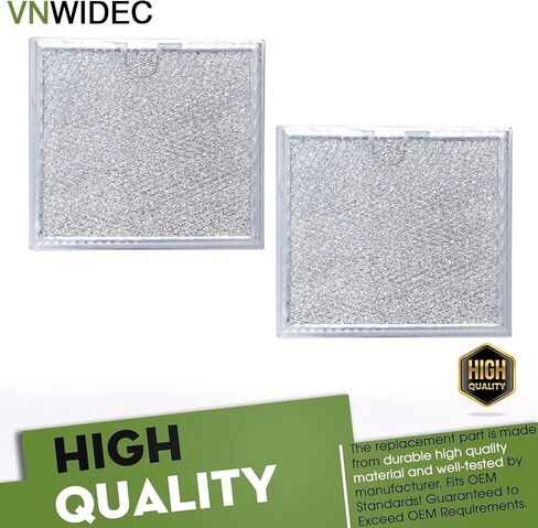 2PC Microwave Vent Filter for GE PNM9196SF2SS PNM9196SF3SS PNM9216SK1SS | Fits General Electric VM9179FL2DS, PVM9179FL3DS, PVM9179SK1SS, PVM9179SK2SS, PVM9179SK3SS, PVM9179SK4SS, PVM9195DF1BB in Saudi Arabia
