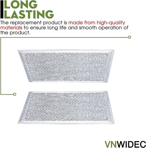 2PC Microwave Vent Filter for GE PNM9196SF2SS PNM9196SF3SS PNM9216SK1SS | Fits General Electric VM9179FL2DS, PVM9179FL3DS, PVM9179SK1SS, PVM9179SK2SS, PVM9179SK3SS, PVM9179SK4SS, PVM9195DF1BB in Saudi Arabia