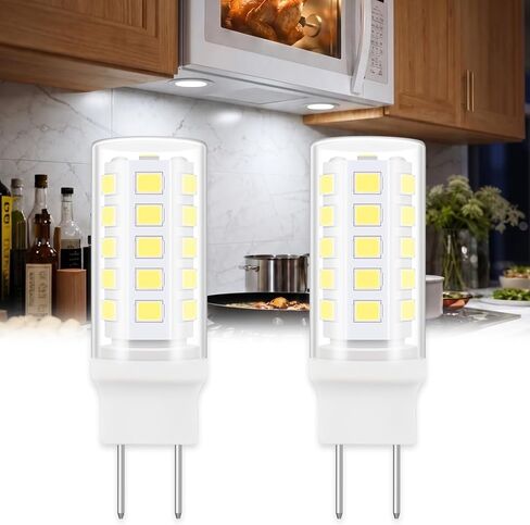 G8 LED for GE Samsung LG Microwave Light Bulb 4W 120V 6000K 2Pack | Daylight White, Heat-Resistant Glass Cover, 400lm for GE Samsung LG Microwave Light Bulbs under Hood WB08X10057 WB08X10051 in Kuwait