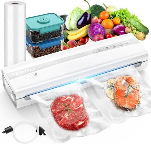 11-in-1 Vacuum Sealer for Food, Dry & Wet Auto Seal, Smart Moisture Sensor | Triple-Seal, 10s Vacuum, Built-in Cutter & Hose, Moist Mode with 10ml Liquid Tolerance, Pulse & External Modes in Saudi Arabia
