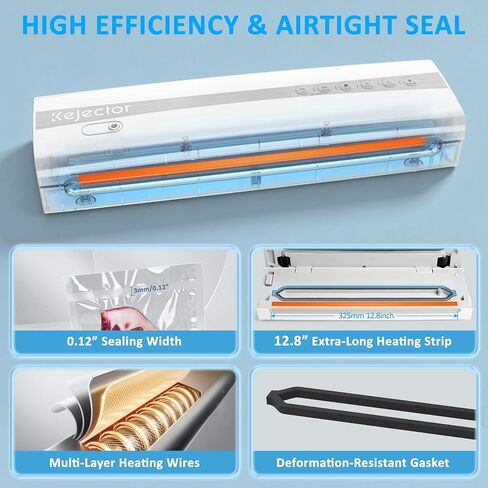 11-in-1 Vacuum Sealer for Food, Dry & Wet Auto Seal, Smart Moisture Sensor | Triple-Seal, 10s Vacuum, Built-in Cutter & Hose, Moist Mode with 10ml Liquid Tolerance, Pulse & External Modes in Saudi Arabia