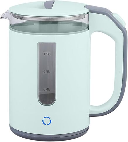 Glass Electric Kettle 40.6 fl oz 5-Min Boil 32dB Quiet white in Saudi Arabia