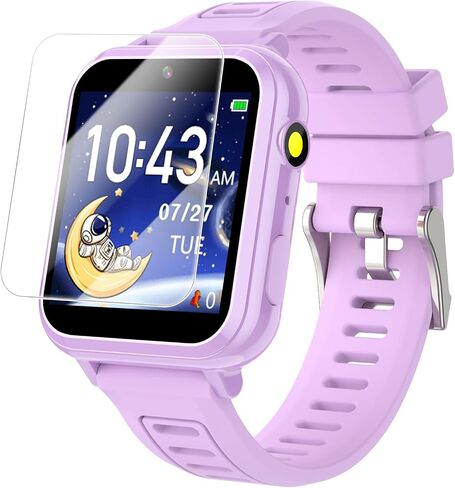 Cosjoype Kids Game Smart Watch for Kids with 39 Puzzle Games HD Touch Screen Camera Music Player Pedometer Alarm Clock Calculator Flashlight 12/24hr Kid Watch Gift for 4-12 Year Old Boys Toys for Kid in Saudi Arabia