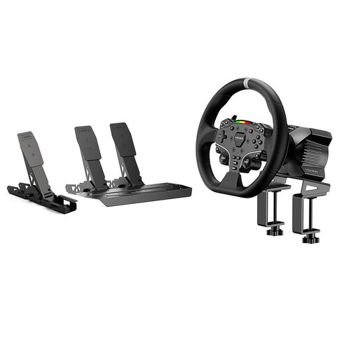 MOZA R3 Racing Simulator for PC, Direct Drive Base & Wheel & Pedals & Clutch bundle for PC in Saudi Arabia