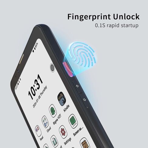 Bigme HiBreak Pro Color 6.13" ePaper E-Ink Phone with Fingerprint Unlock, NFC, 8GB+256GB, eBook Readers Android E Ink eReader Mobile Phone with Android 14, 5G Dual SIM, 300PPI, Long Battery Life Black in Saudi Arabia