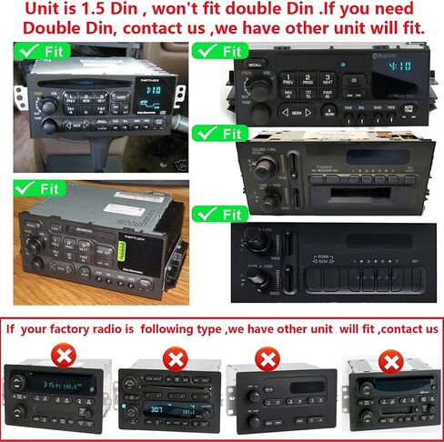 1.5 Din Car Stereo Radio GPS Navi WiFi Carplay Android Auto for 1995-2005 Chevy GMC Tahoe Yukon Suburban Avalanche Sierra S10 Blazer Jimmy Sonoma Astro C/K Silverado Malibu Lumina Camaro Corvette in Saudi Arabia