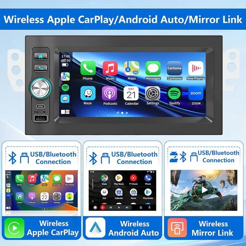 1.5 Din Car Stereo Radio GPS Navi WiFi Carplay Android Auto for 1995-2005 Chevy GMC Tahoe Yukon Suburban Avalanche Sierra S10 Blazer Jimmy Sonoma Astro C/K Silverado Malibu Lumina Camaro Corvette in Saudi Arabia