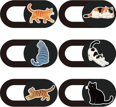 6Pcs 6 Styles Travel Theme Camera Cover Slide Cute Privacy Guard Accessories, 0.03 Inch Ultra Thin Webcam Cover Protector Blocker for Phone Laptop Desktop Computer Tablet Mini PC Office Use in Saudi Arabia