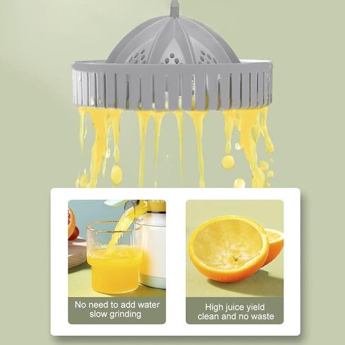 Electric Juicer Rechargeable,Portable Kitchen Gadget for making Orange Juice,Squeezing Oranges,Lemons,Kiwi Fruit,Grapefruits,and Citrus Juices.Comes with USB charging and a Cleaning Brush(Green) in Saudi Arabia