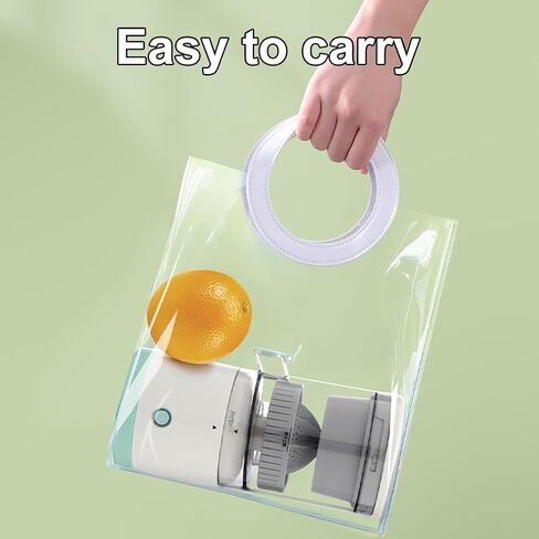 Electric Juicer Rechargeable,Portable Kitchen Gadget for making Orange Juice,Squeezing Oranges,Lemons,Kiwi Fruit,Grapefruits,and Citrus Juices.Comes with USB charging and a Cleaning Brush(Green) in Saudi Arabia