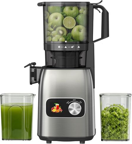 Slow Masticating Juicer, Quiet Cold Press with Reverse Function in Saudi Arabia