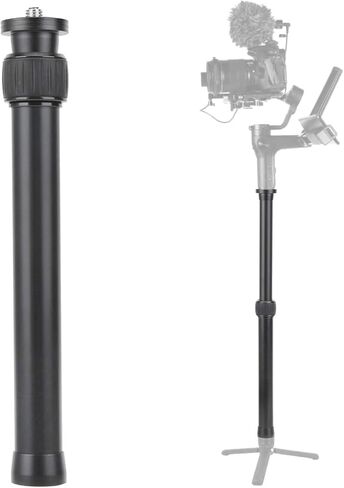 Fabater Tripod Extension Tube, Aluminum Alloy 2 Section Adjustable Tripod Extender, Aluminum Alloy Center Column Extender with 1/4in and 3/8in Screw Compatibility for Photography in Saudi Arabia