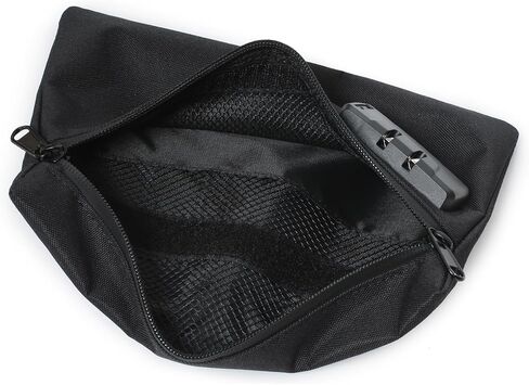9.4" x 6.5" Tactical Tool Bag with Combination Lock | Zippered Range EDC Gear Pouch Nylon Organization Pouch for Storage, Travel, Office in Saudi Arabia