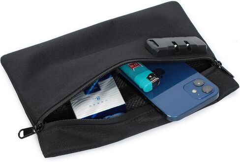 9.4" x 6.5" Tactical Tool Bag with Combination Lock | Zippered Range EDC Gear Pouch Nylon Organization Pouch for Storage, Travel, Office in Saudi Arabia