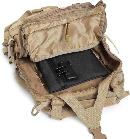 9.4" x 6.5" Tactical Tool Bag with Combination Lock | Zippered Range EDC Gear Pouch Nylon Organization Pouch for Storage, Travel, Office in Saudi Arabia