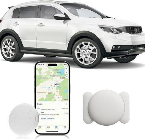 GPS Tracker for Vehicles,No Monthly Fee Real Time GPS Car Tracker Works with Apple Find My (iOS Only),Mini Hidden Car Tracker with Magnetic Case (Black,1PCS) in Saudi Arabia
