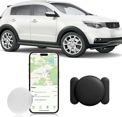 Tracker Tags-4 Pack, Item Tracker with Waterproof Case for Your Keys, Wallet etc, Luggage Trackers Works with Find My APP (iOS Only) in Saudi Arabia