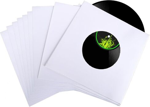 60 Pcs 7 Inch Paper Vinyl Record Sleeves for 45 RPM Records | Paper Record Sleeves With Center Holes For 7 Inch Singles, Vinyl Storage, Protection And Album Organization in Saudi Arabia