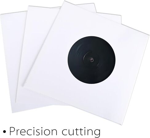 60 Pcs 7 Inch Paper Vinyl Record Sleeves for 45 RPM Records | Paper Record Sleeves With Center Holes For 7 Inch Singles, Vinyl Storage, Protection And Album Organization in Saudi Arabia