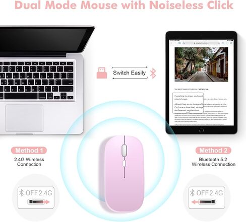 SOPPY Keyboard Case with Mouse for iPad Air 7th (M3) 2025/6th 11-inch (M2) 2024, iPad Air 5th/4th 10.9-inch, Magnetically Detachable Keyboard Cover with Pencil Holder, Rotatable Case (Pink) in Saudi Arabia