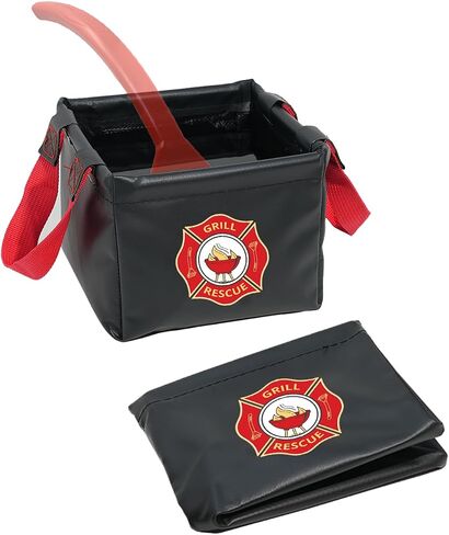 Grill Rescue Collapsible Bucket – Durable, Foldable Water Bucket for Grill Cleaning, Camping, and Outdoor Use (Dunk Tank) in Kuwait