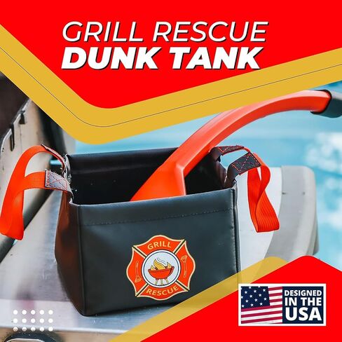 Grill Rescue Collapsible Bucket – Durable, Foldable Water Bucket for Grill Cleaning, Camping, and Outdoor Use (Dunk Tank) in Kuwait