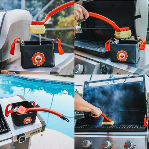 Grill Rescue Collapsible Bucket – Durable, Foldable Water Bucket for Grill Cleaning, Camping, and Outdoor Use (Dunk Tank) in Kuwait