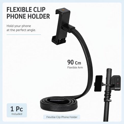 Flexible Phone Holder,Gooseneck Phone Holder,Treadmill Phone Holder,Wheelchair for Treadmill for Stroller/Shopping/Golf Cart/Desk in Saudi Arabia