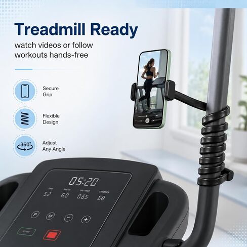 Flexible Phone Holder,Gooseneck Phone Holder,Treadmill Phone Holder,Wheelchair for Treadmill for Stroller/Shopping/Golf Cart/Desk in Saudi Arabia