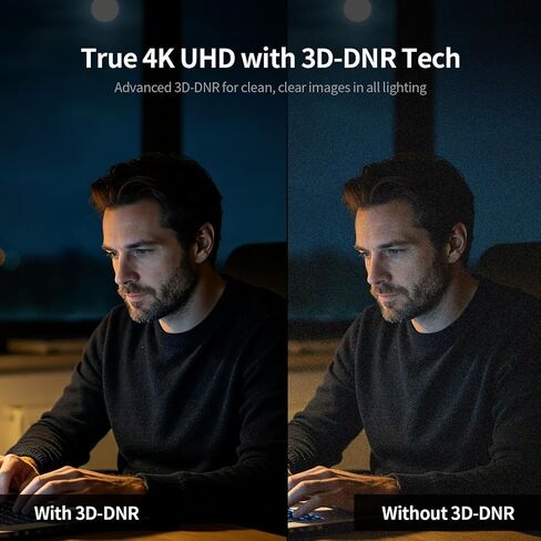 TOALLIN 4K Webcam for PC, Windows Hello Compatible, IR Facial Recognition | Autofocus, Built-in Mic & Privacy Cover, USB Computer Camera for PC Laptop, Streaming, Conferencing & Video Calls in Saudi Arabia