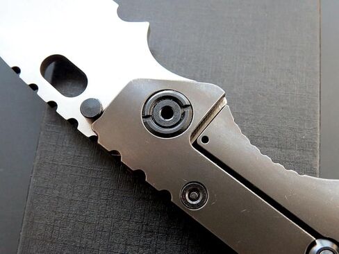 Eafengrow EF225 Pocket Knife Hunting Knives D2 Blade Titanium Handle with Clip EDC Tools Survival (black) in Saudi Arabia