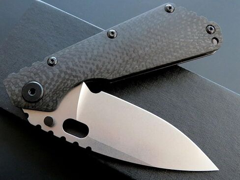 Eafengrow EF225 Pocket Knife Hunting Knives D2 Blade Titanium Handle with Clip EDC Tools Survival (black) in Saudi Arabia