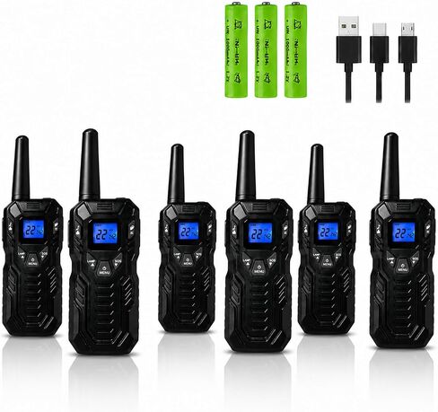 Walkie Talkies for Adults, Long Range Two Way Radios for Family | Different Color for Kids,Easy to Use VOX Hands-Free, Flashlight, Up to 5 Miles Max Range for Outdoor Adventures in Saudi Arabia