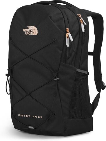 حقيبة ظهر للكمبيوتر المحمول Jester Luxe للاستخدام اليومي للنساء من The North Face، TNF باللون الأسود/المرجاني المحروق المعدني، مقاس واحد in Saudi Arabia