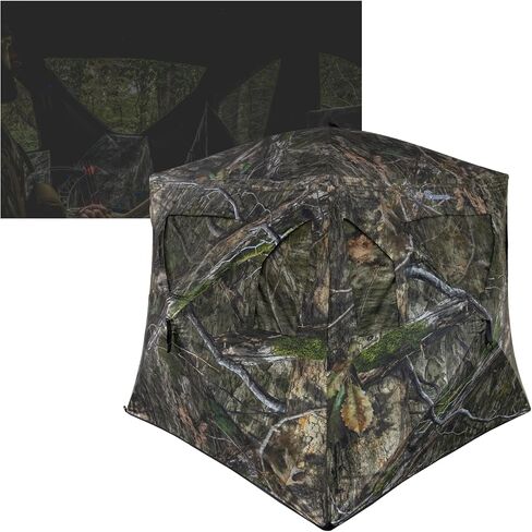 Ameristep Brickhouse Hunting Blind | 3-Person Ground Blind in Mossy Oak Break-Up Country, One Size in Saudi Arabia