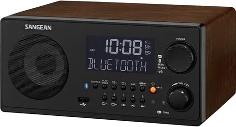 Sangean WR-22WL AM/FM-RDS/Bluetooth/USB Table-Top Digital Tuning Receiver (Walnut) in Kuwait