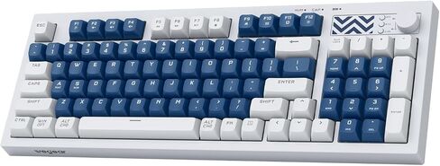 wegear Pastel Wireless Keyboard, Computer Gaming Keyboard -Pink | with Media Knob, Tri-Mode Bluetooth/2.4GHz/USB-C Wired, Backlit, 94 Keys, Cute Creamy Keyboard for PC, Mac in Saudi Arabia