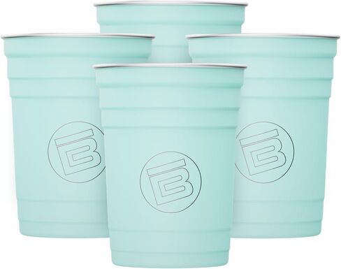 BOTE Stainless Steel Pong Cups | Reusable Outdoor Party Cups | Reusable stainless steel cups compatible with BOTE Pong, designed to stack, travel, and replace disposable party cups in Saudi Arabia