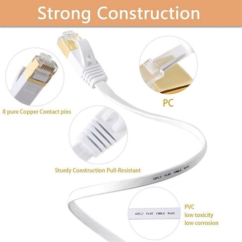 Ethernet Cable LAN STP RJ 45 Network Patch Cord 10m Router Laptop in Saudi Arabia