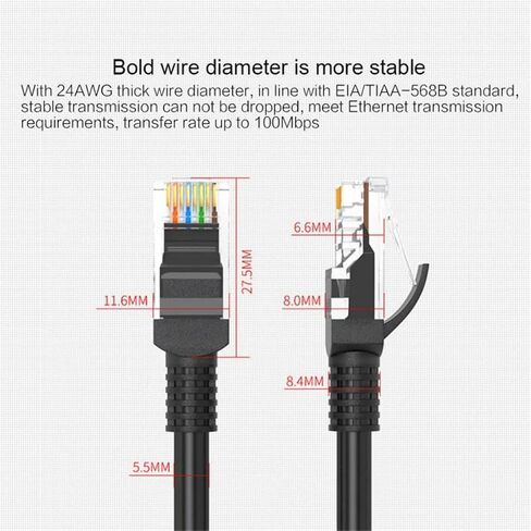 10m 5e RJ45 Ethernet LAN Network Cable RJ 45 Internet Laptop Router Jumper in Saudi Arabia