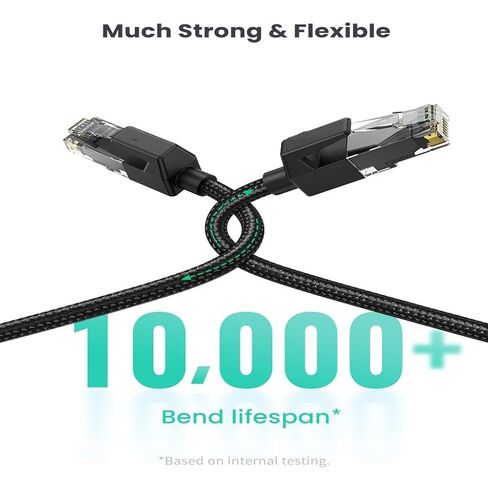Ethernet Cable Nylon Braided RJ45 for Laptops Router RJ 45 LAN in Saudi Arabia