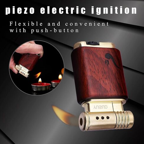 Yusud Vintage Trench Lighter, Cool Lighter Butane Refillable, Antique Flip Lighter, Retro Soft Flame Table Lighters, Unique Birthday Gift for Men Women in Saudi Arabia