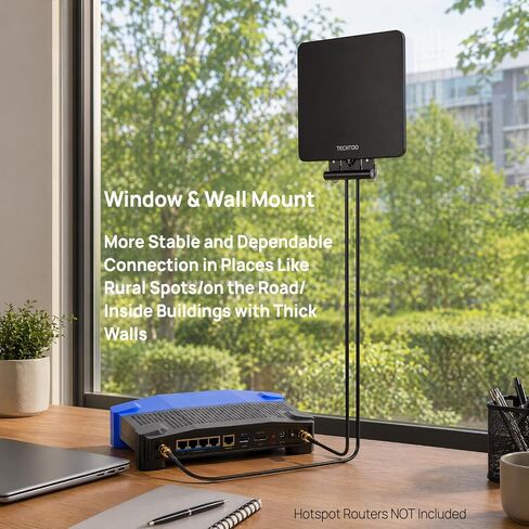 TECHTOO Mobile Hotspot Antenna - Enhance Performance of Internal Antenna Compatible with Netgear Nighthawk M6 M5 M3 Hotspot Routers for T-Mobile Home Internet Verizon AT&T 4G/5G Router & Gateway in Saudi Arabia