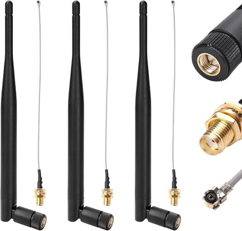 3 Pack 915MHz Antenna LoRa 4dBi Gain Soft Whip Antenna,Long Range high gain meshtastic Antenna 17cm Omni SMA Metal Interface Connector for Lora V3 Meshtastic eap32 915MHz OLED Board in Saudi Arabia